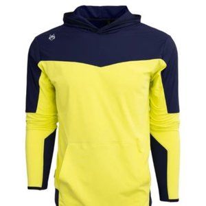 Greyson Color Block Navajo Hoodie - Navy Maltese - Navy Yellow - Michigan - Golf